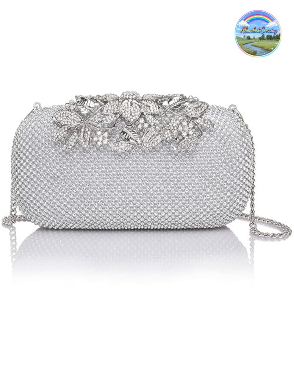 Rhinestone Crystal Evening Clutch Bride Bridesmaid Wedding Prom Formal Purse